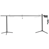 vidaXL Grillspieß mit Motor 207 x 81 cm