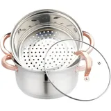 Klausberg Dampfgarer 3-teilig 20 cm KB-7728 Rose Gold