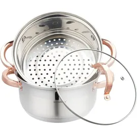 Klausberg Dampfgarer 3-teilig 20 cm KB-7728 Rose Gold