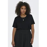 ONLY CARMAKOMA Carmoster S/S FOLD UP TOP JRS Noos, schwarz, XL EU - XL