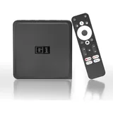 Android TV Box - 4K TV Box Android Kompatibel mit Google- und Netflix-Zertifizierung, Unterstützt Dolby Vision & DD+, 4GB RAM 32GB ROM Smart TV Box Soporta WiFi6, BT5.0, AV1, HDR10+, Sprachassistent