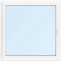 Fenster 130x130 cm, Kunststoff Profil aluplast IDEAL® 4000, Weiß, 1300x1300 mm, einteilig festverglast, 2-fach Verglasung, individuell konfigurieren