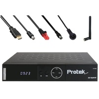 Protek X2 Combo 4K inkl. Antennen, Koax- & Netzwerkkabel Satellitenreceiver