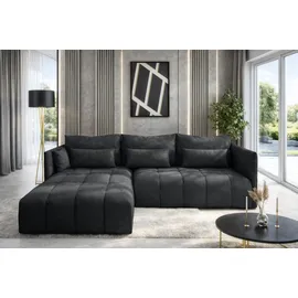 ax living Eckcouch Polyester 3-Sitzer Grau