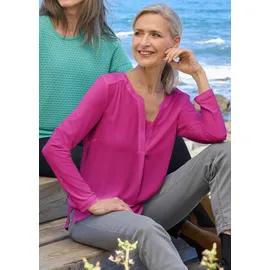 GOLDNER Kurzarmbluse pink 25