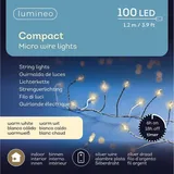 Kaemingk Lumineo Batterie Micro-LED Lichterkette 120 cm 100 Lichter warmweiß