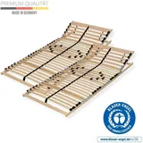 Hochwertiger Lattenrost 160x200 – Flexibler 7-Zonen-Rahmen aus Buchenholz mit 28 Federleisten, verstellbarem Kopfteil und einer Belastbarkeit bis zu