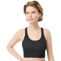 Mandala Damen Monoprinted Sport BH (Größe L, blau)