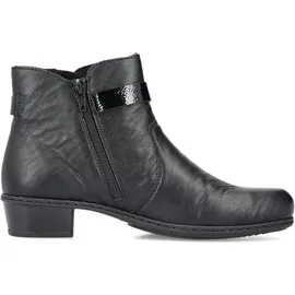 Rieker Damen Klassische Stiefeletten Y0783, Frauen Stiefeletten,übergangsschuhe,Stiefel,Bootee,Booties,halbstiefel,schwarz (00),38 EU / 5 UK