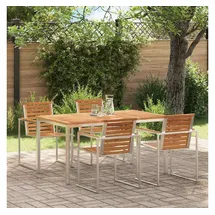 vidaXL Gartentisch 150 x 90 x 75 cm Teak Braun