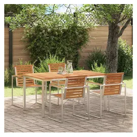 vidaXL Gartentisch 150 x 90 x 75 cm Teak Braun