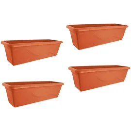 Hti-Living Blumenkasten 60 x 17 x 20 cm Rot
