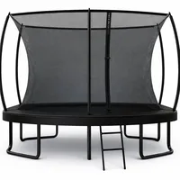 Zero Gravity Outdoor Trampolin 305 x 213 cm oval Schwarz