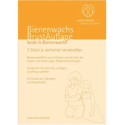 Bienenwachs BrustAuflage Seide & WolleVlies Folie 3 St 3 St Folie