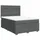 vidaXL Boxspringbett 140 x 200 cm Dunkelgrau