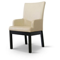 JVmoebel Esszimmerstuhl, Design Stuhl 4x Stühle Set Sessel Gruppe 100% Leder Neu Esszimmer weiß