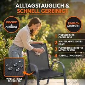 Albatros Kuba Gartenstühle 4er Set