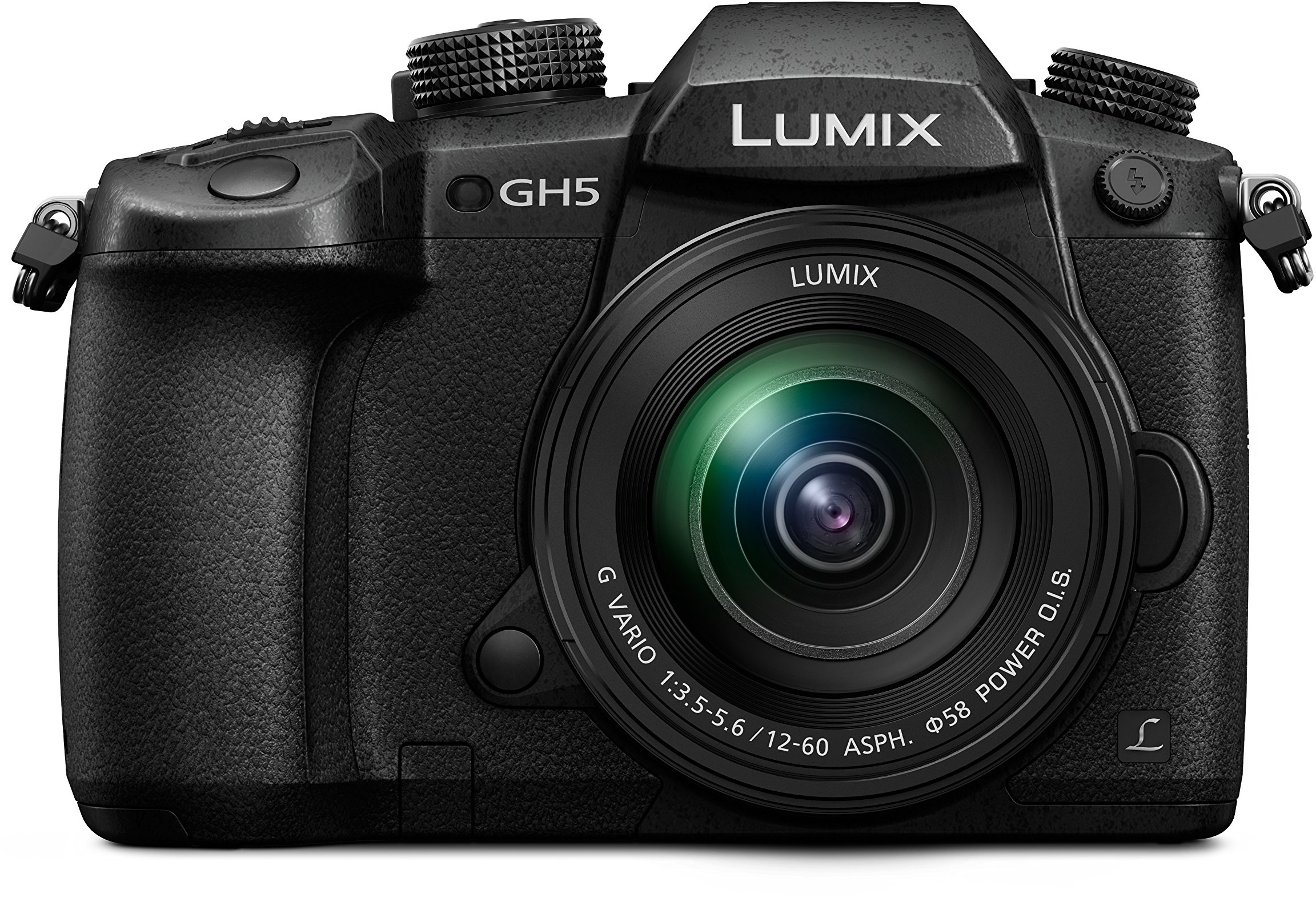 Panasonic Lumix DC-GH5MEG-K Systemkamera (20 MP, Dual I.S., 4K/6K, wetterfestes Magnesiumgehäuse, 12-60mm Objektiv, schwarz)