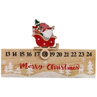 Uposao Weihnachtsab Tage Countdown Kalender Holz Weihnachten Adventskalender Santa Claus Tisch Schreibtisch Kalender Ornament Für Home Office Decor