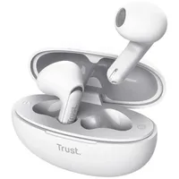 Trust Yavi Kopfhörer True Wireless Stereo (TWS) im Ohr Anrufe/Musik USB Typ-C Bluetooth Weiß