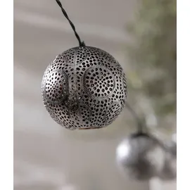 Dehner Lichterkette Solar Kunststoff 210 cm Silber