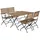 gardenson Lindau Garten-Essgruppe 4-tlg. Klapptisch 125 x 75 cm beige