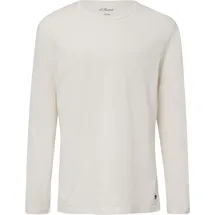 s.Oliver Softes Longsleeve mit Crew Neck und Logo-Patch - S