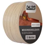 Dalsys Weichsockelleiste selbstklebend 5m Buche Fußbodenleiste