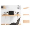 Schreibtisch Schreibtischplatte 110x60x2,5 cm Massivholz Kiefer braun