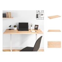 VidaXL Schreibtisch Schreibtischplatte 110x60x2,5 cm Massivholz Kiefer braun