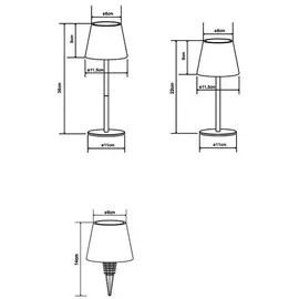 GLOBO Tischleuchte Grün