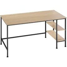 Tectake Schreibtisch Donegal 140 x 60 x 76,5 cm, - Braun