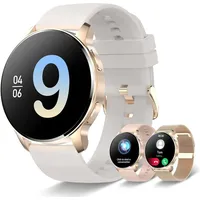 Damen Smartwatch 1.32 Zoll Touchscreen mit Bluetooth Anruf, Fitness Uhr mit Herzfrequenz, SpO2, Schlafmonitor & 20 Sportmodi