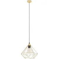 EGLO Pendelleuchte Tarbes Messing Gebürstet Gold-Schwarz Ø 32,5x110 cm