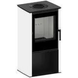 EEK A+ Kaminofen HITZE LUPO S - weiß - 6,5 kW
