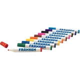 Franken Board-Marker, nachfüllbar, 2-6 mm runde Spitze, 10 Stück, farblich sortiert, Z1901