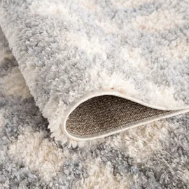 Sanat Hochflor-Teppich SANAT "Versay 1504", beige (creme), B:80cm H:45mm L:150cm, Kunstfaser, Teppiche, Wohnzimmer, Langflor, Shaggy Teppich