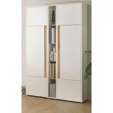 furn.design Center Aktenschrank 120 x 40 x 200 cm weiß