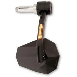 highsider pro Lenkerendenspiegel mit LED Blinker Schwarz