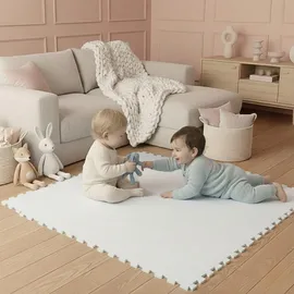 LittleTom 9 Teile Spielmatte Baby Puzzlematte - 30x30 Krabbelmatte Bodenmatte Kinderzimmer