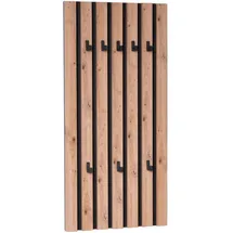 M2 Kollektion Xora Wandgarderobe Schwarz, Eiche Artisan, 45x90x4 cm, Garderobe, Garderobenleisten & Garderobenhaken