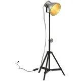 vidaXL Stehleuchte 25 W Vintage-Silber 35x35x65/95 cm E27