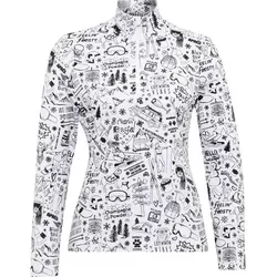 KRIMSON KLOVER Damen Pullover Graffiti Top, Weiß, XL