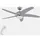 Westinghouse Bendan 132 cm Deckenventilator mit LED silber inkl. Fernbedienung
