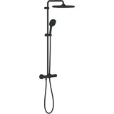 Grohe Vitalio Comfort 250 Duschsystem mit Thermostatbatterie für die Wandmontage mattschwarz