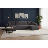 venasi Ecksofa U-Form Grau
