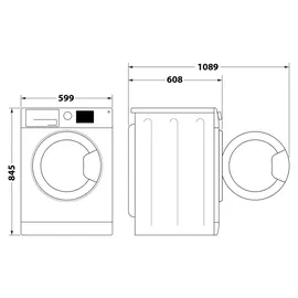 Bauknecht B7X 89 SILENCE DE Waschmaschine (8 kg, 1400 U/min)
