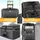 Kesser KESSER® Reisekoffer Set 4-teilig | Trolley Kofferset Stoffkoffer mit 3-Ziffern-TSA-Schloss, 360° Rollen & Teleskopgriff | Kosmetiktasche Handgepäck Leichter Koffer - Grau