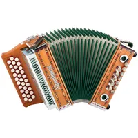Alpenklang Harmonika "Mini" 3-reihig, G-C-F massiv aus Kirschholz