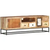 vidaXL TV-Schrank Lowboard 120x30x40 cm Braun Massivholz